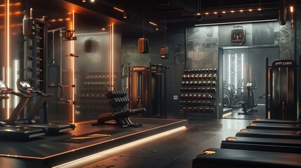 A digital scent-enabled gym, with customers able to smell the invigorating scents of the workout,