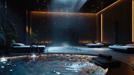 A digital scent-enabled spa, with customers able to smell the calming scents of the spa treatments,