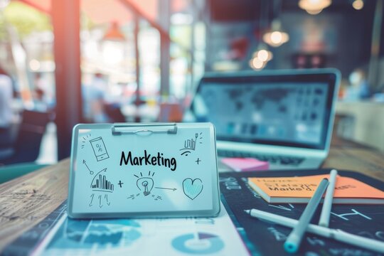 "Marketing" ::10 , a man in front of blackboard that build a marketing strategy on a white background, ::1 --chaos 10 --ar 3:2 --style raw Job ID: 64e76988-4eaa-435a-91f1-55ed1244902e