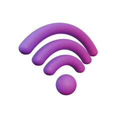 Wifi signal icon isolated. Connection and network symbol. 3d wireless connection and sharing network on internet. Hotspot access point for digital and broadcasting.