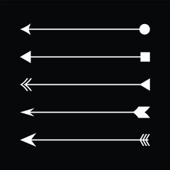 Fototapeta premium set of arrows Illustration