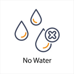 No Water icon