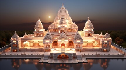 shri Ram Mandir Temple in Ayodhya,birth place Lord Rama, 22nd January ,f Pran Pratishtha of shri Ram. - obrazy, fototapety, plakaty