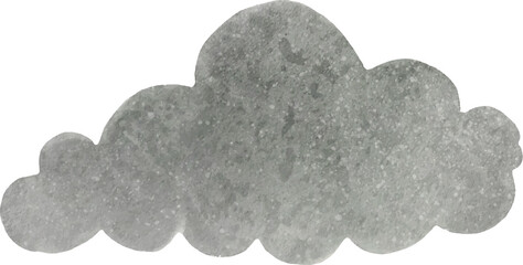 Watercolor painted cloud collection