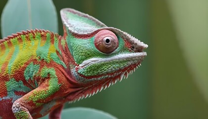 A-Chameleon-With-Its-Eyes-Bulging-In-Alarm- 3