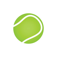 tennis ball isolated on white