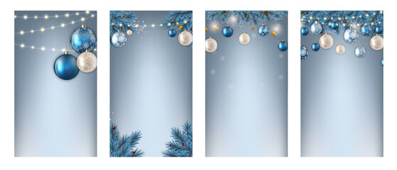 Christmas Hilidat Background for Instagram Stories Post Set