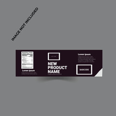 Obraz premium Bottle label, Package template design, Label design, mock up design label template.