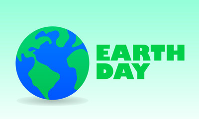 International earth day vector illustration. Very suitable for environmental, earth, sustainability and other concerns.

