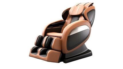 Electric massage chair isolated on white background with clipping path