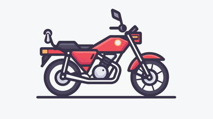 Obraz na płótnie Canvas Motorcycle keys line icon illustration vector graph