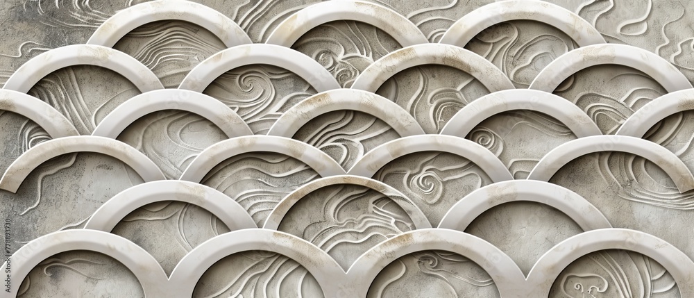 Poster the abstract wallpaper features a geometric background with a japanese pattern modern. oriental temp