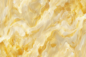 A seamless gold marble background, with soft waves of translucent gold and ivory blending together in a dreamy, ethereal pattern that whispers of ancient palaces. 32k, full ultra HD, high resolution