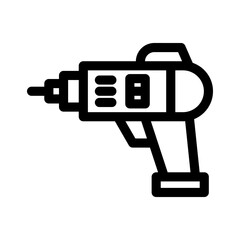 drill icon or logo isolated sign symbol vector illustration - high quality black style vector icons