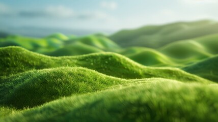 Nature's beauty, green hills