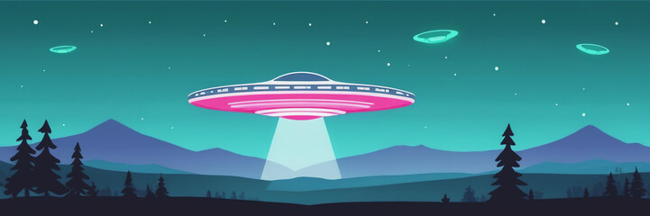 World UFO Day. Ufologist's Day. Unidentified flying object. UFOs on earth