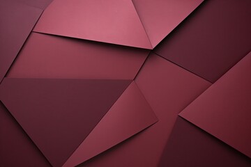 Maroon abstract color paper geometry composition background with blank copy space for design geometric pattern 