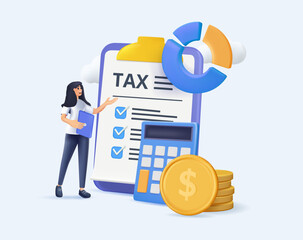International Taxation concept. Experts navigate global fiscal policies, optimizing tax strategies for multinational operations. Financial stewardship across borders. Vector illustration.
