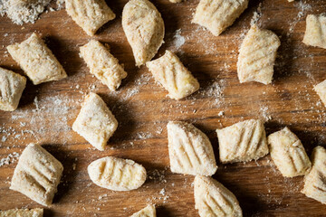 gnocchi Italian pasta close up food macro 