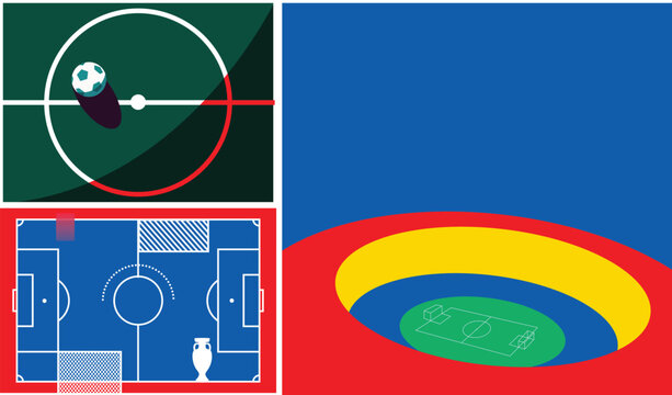 Karachi, Pakistan - March 23, 2023: Vector trophy of the European Football Championship 2024 in Germany vector illustration.

