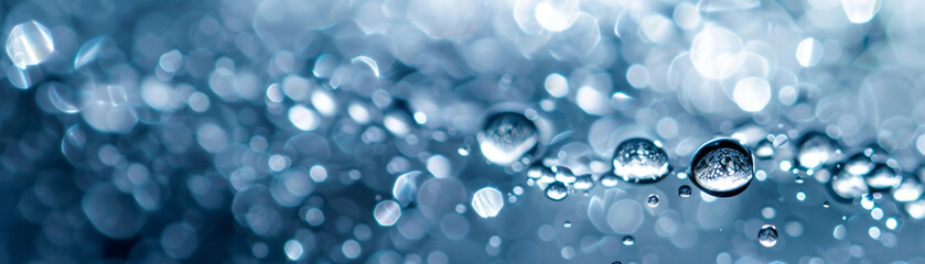 Crystal clear water droplets glistening like tiny jewels on a windowpane - obrazy, fototapety, plakaty
