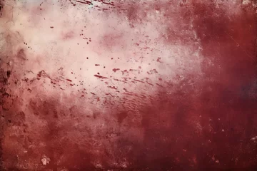 Fotobehang Maroon dust and scratches design. Aged photo editor layer grunge abstract background © GalleryGlider