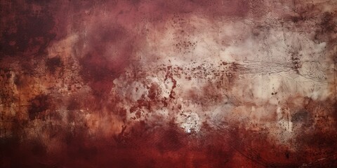 Fototapeta na wymiar Maroon dust and scratches design. Aged photo editor layer grunge abstract background