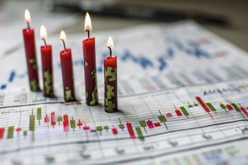 Burning Candles on Financial Charts: Analyzing Market Trends