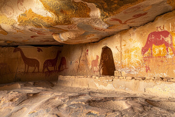 Prehistoric cliff dwellings and rock art.