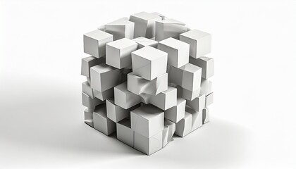 gray cubes
