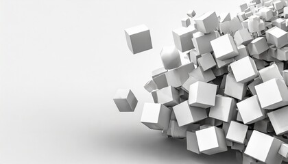 Fototapeta na wymiar gray cubes