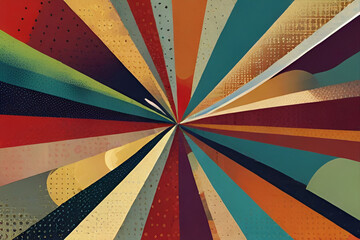 abstract background of geometric shapes facets mosaic with retro muted colors