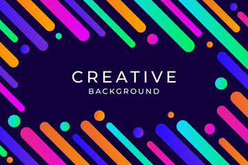 creative colorful dynamic shape design background