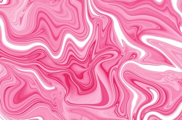 Pink and white digital background made of interweaving curved shapes. Illustration
