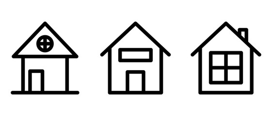 house icon or logo isolated sign symbol vector illustration - high quality black style vector icons