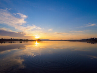 Morning at the reservoir