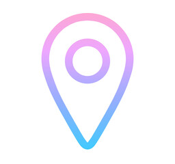 ピンクと青のグラデーション｜マップマーク