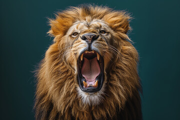 roaring lion, AI generated - 778910954