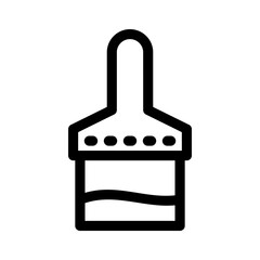 paint brush icon or logo isolated sign symbol vector illustration - high quality black style vector icons
