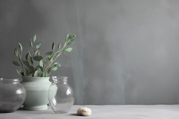 plant in a vase made by midjourney - obrazy, fototapety, plakaty