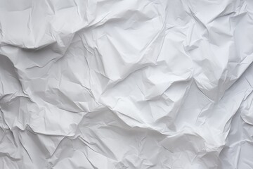 3d crumpled white paper background