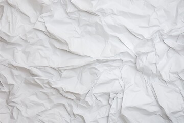 Fototapeta premium 3d crumpled white paper texture 
