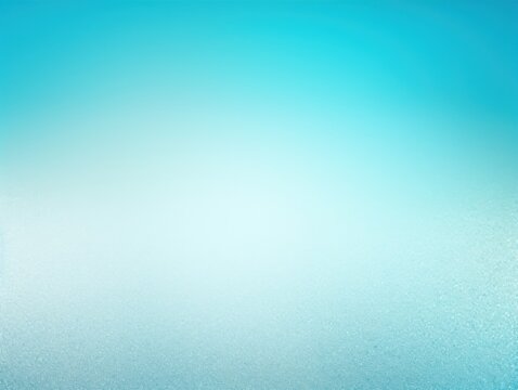 Cyan white glowing grainy gradient background texture with blank copy space for text photo or product presentation 
