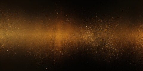 Gold black glowing grainy gradient background texture with blank copy space for text photo or product presentation