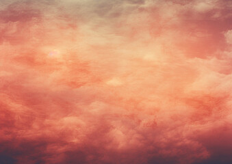 Glowing real sky at sunset texture background. Ai-Generated Image - obrazy, fototapety, plakaty