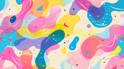 Fototapeta na wymiar Colorful abstract shape pattern background