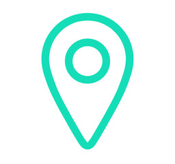 シンプルな緑色のマップアイコン