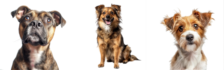 studio shot of a cute dog