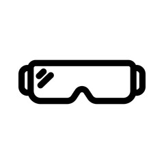 safety glasses icon or logo isolated sign symbol vector illustration - high quality black style vector icons