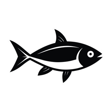Vector of Fish, Seafood on White Background
